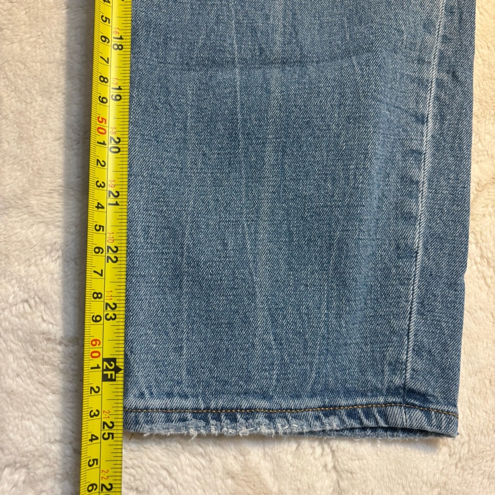 Abercrombie & Fitch Jeans Size 6 The Mom High-Rise Light Blue Curve Love Cotton - Picture 14 of 14